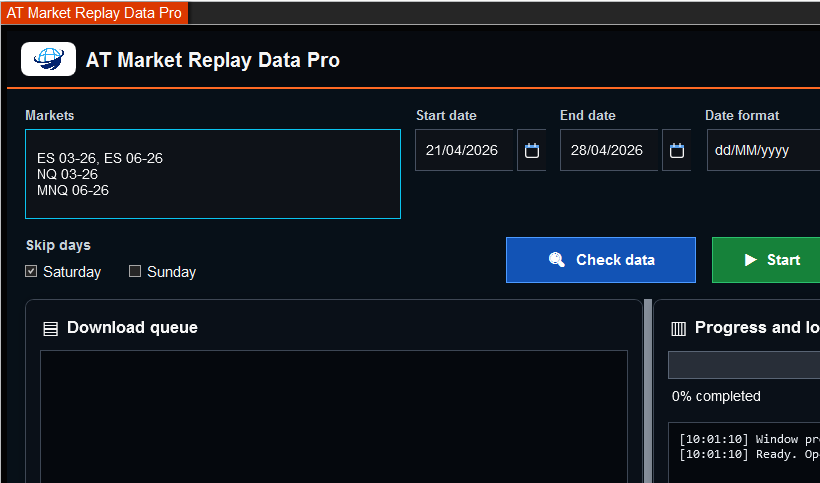 Markets field with multiple input formats